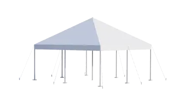 Палатка на столбах 20x30.